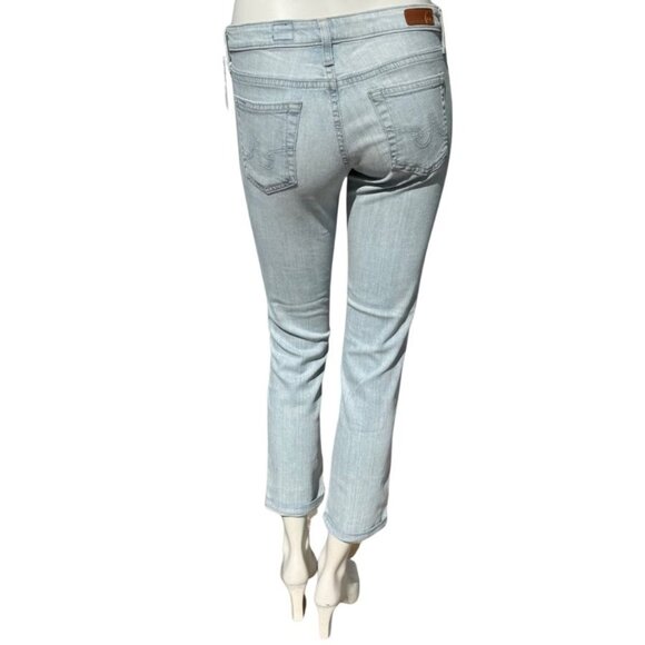 AG Jean Stilt Cigarette Roll Up Light Blue Size 27 NWT - Picture 6 of 12